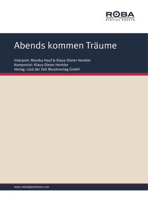 cover image of Abends kommen Träume
